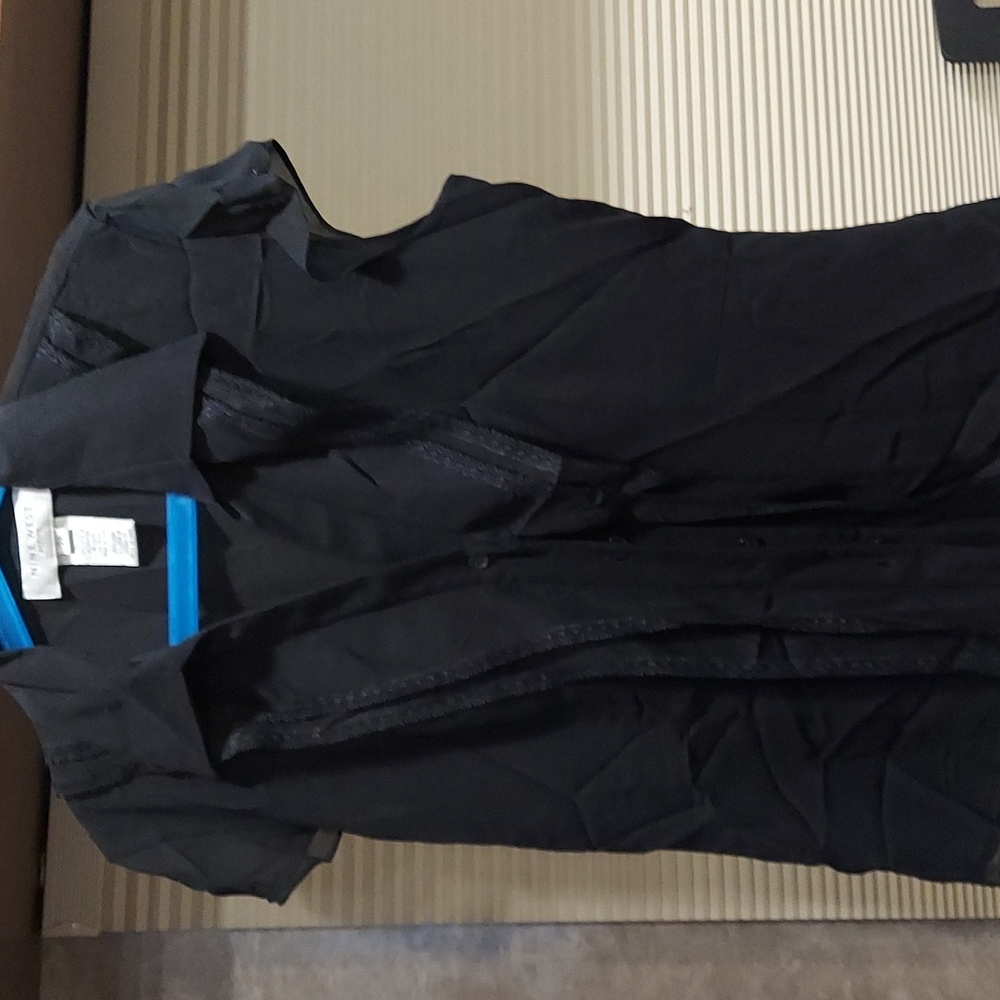 Black silk shirt